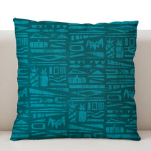 Load image into Gallery viewer, Trick or Tiki Teal Pillow Cover