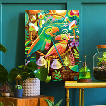 Load image into Gallery viewer, Birds of a Feather Personalized Canvas Giclee