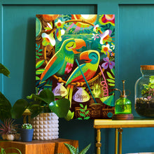 Load image into Gallery viewer, Birds of a Feather Personalized Canvas Giclee