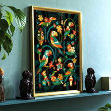 Load image into Gallery viewer, Birds Singing Words Print