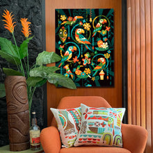 Load image into Gallery viewer, Autographed Gallery Wrapped Canvas Giclee, Birds Singing Words, Domestic Shipping Included