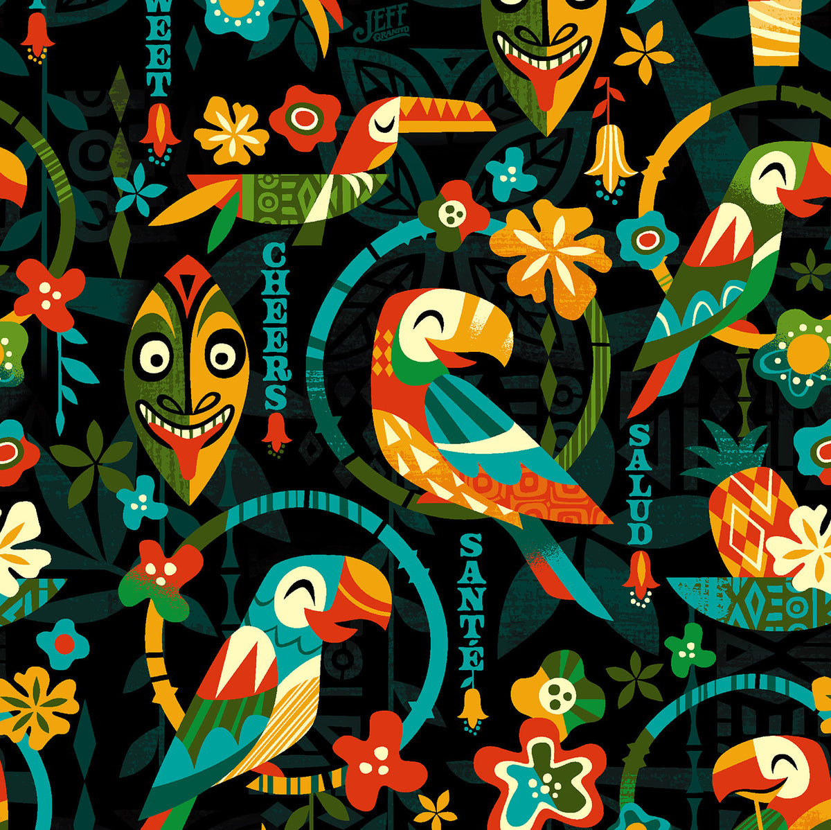 Jeff Granito's 'Birds Singing Words' Handbag - Rolling Pre-Order / Ready to Ship!