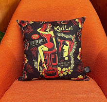 Load image into Gallery viewer, Red Lei Lounge Pillow Cover