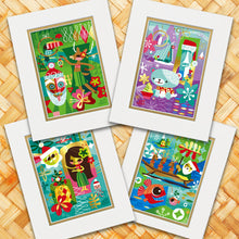 Load image into Gallery viewer, Happiest Christmas Gold Foil Print Set