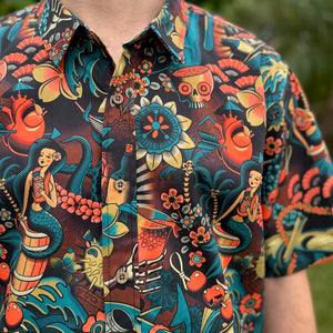 Jeff Granito's 'Rum Conquers All' Modern Fit Button-Up Shirt - Unisex - Ready to Ship!