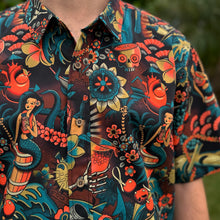 Load image into Gallery viewer, Jeff Granito&#39;s &#39;Rum Conquers All&#39; Modern Fit Button-Up Shirt - Unisex - Ready to Ship!

