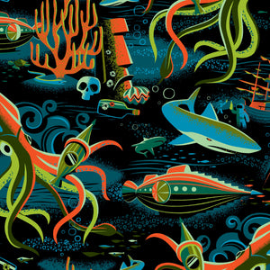 Jeff Granito's '20,000 Fears Under the Sea' Unisex Pajama Pants - Pre-Order