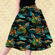 Load image into Gallery viewer, Jeff Granito's '20,000 Fears Under The Sea' Aloha Skirt with Pockets - Ready to Ship!
