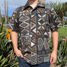 Load image into Gallery viewer, TikiLand Trading Co. X Jeff Granito 'Distant Drums Haleakalā' - Classic Aloha Button-Up Shirt - Unisex - Ready to Ship!
