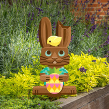 Load image into Gallery viewer, &#39;Sweet Treat&#39; Bunny Metal Yard Stakes Set of TWO (2) - Pre-Order
