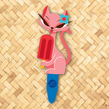 Load image into Gallery viewer, Jeff Granito's 'Pawsicle' Large Metal Yard Stake - Pre-Order!
