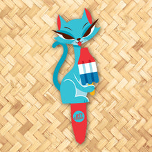 Load image into Gallery viewer, Jeff Granito's 'Cool Cats' Large Metal Yard Stake Set of TWO (2) - Pre-Order!
