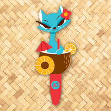 Load image into Gallery viewer, Jeff Granito's 'Coco Kitty' Large Metal Yard Stake - Pre-Order!
