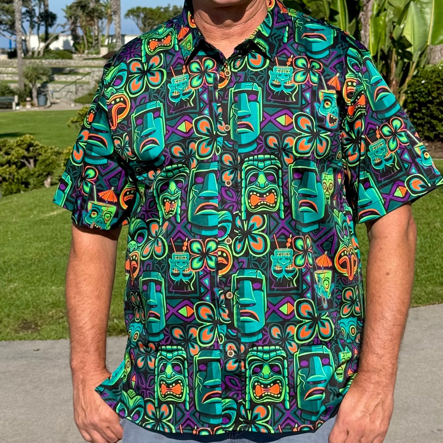 Jeff Granito's 'Mug Shots' Modern Fit with Flex Button-Up Shirt - Unisex - Ready to Ship!