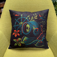 Load image into Gallery viewer, Jeff Granito's 'Deep Dive' Pillow Cover - Ready to Ship! (FREE SHIPPING in U.S.)
