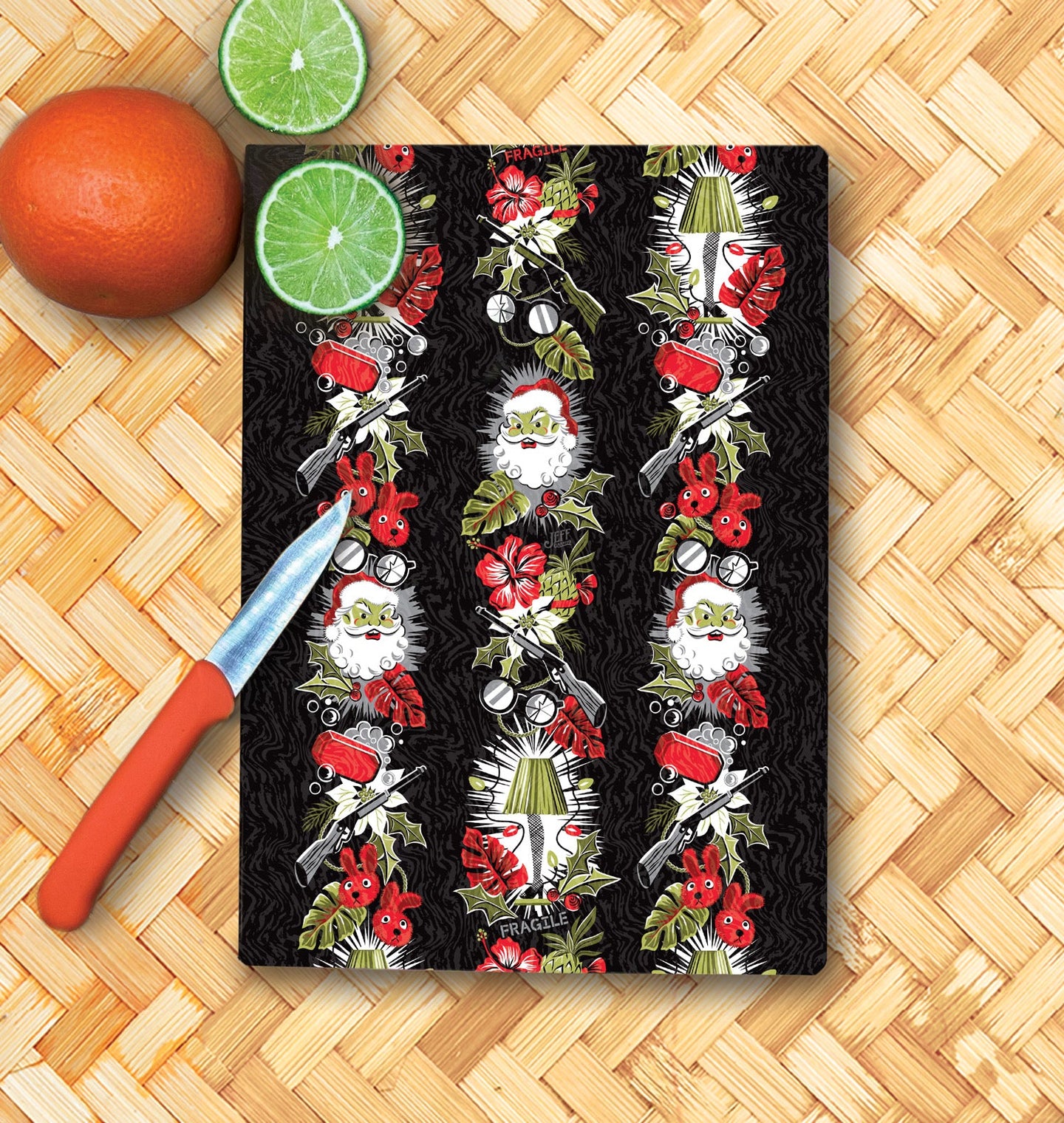 Jeff Granito's 'A Christmas' Glass Cutting Board - Rolling Pre-Order / Ready to Ship!