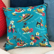 Load image into Gallery viewer, Jeff Granito&#39;s &#39;Rum Rum Reindeer&#39; Pillow Cover - Ready to Ship! (FREE SHIPPING in U.S.)
