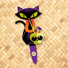 Load image into Gallery viewer, Jeff Granito&#39;s &#39;Happy Hulaween&#39; Metal Yard Stakes Set of FOUR (4) - Pre-Order
