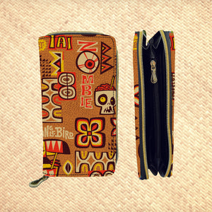 'Mixed Drinks - Brown' Zippered Wallet - Rolling Pre-Order / Ready to Ship!