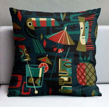 Load image into Gallery viewer, Jeff Granito's 'Atomic Cocktail' Pillow Cover - Ready to Ship! (FREE SHIPPING in U.S.)

