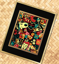 Load image into Gallery viewer, Jeff Granito’s Personalized ‘BFF' (Color Buds) 8X10 Matted Print and 11X14 Gold Frame Set - Limited Time Pre-Order
