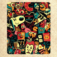 Load image into Gallery viewer, Jeff Granito&#39;s &#39;BFF&#39; (Color Buds) Personalized Cozy Blanket - Pre-Order
