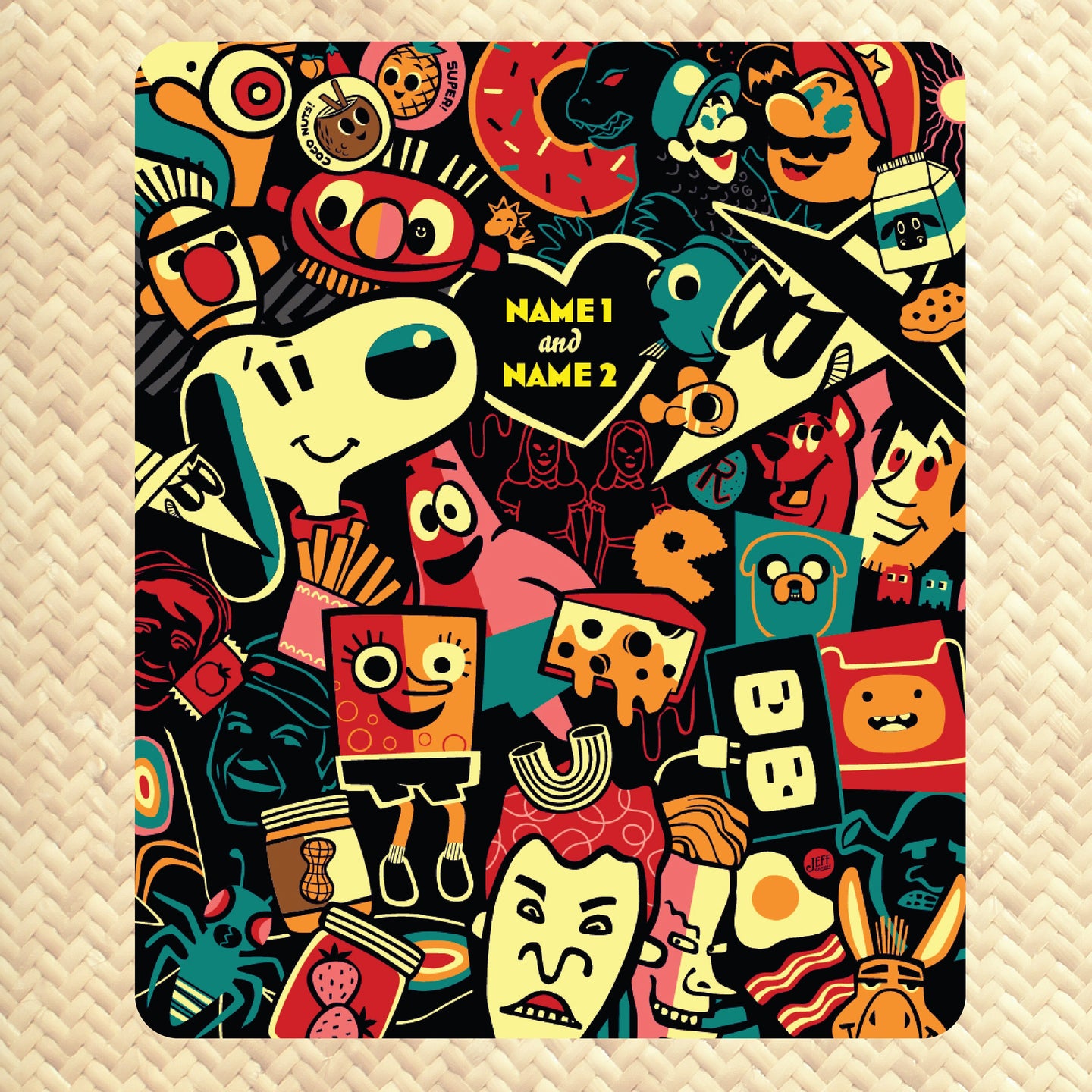 Jeff Granito's 'BFF' (Color Buds) Personalized Cozy Blanket - Pre-Order