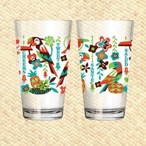 Jeff Granito's 'Birds Singing Words' Pint Glass (1) - Pre Order