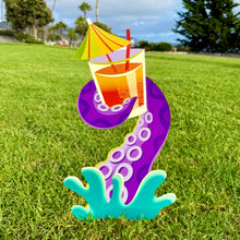 Load image into Gallery viewer, Jeff Granito’s ’Treats of the Deep’ Large Metal Yard Stake Set of FOUR (4)
