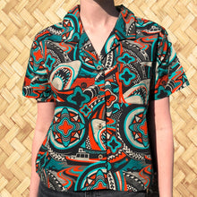 Load image into Gallery viewer, LAST CHANCE, &#39;Cal-Amity Island&#39; Womens Button-Up Shirt
