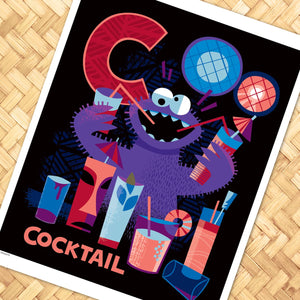 C for Cocktail Print