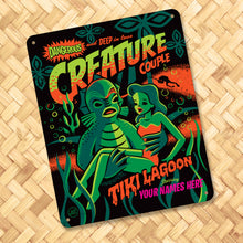 Load image into Gallery viewer, Creature Couple Personalized Metal Sign - Limited Time Pre-Order
