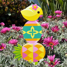 Load image into Gallery viewer, Jeff Granito's 'Chick Pineapple Pal' Metal Yard Stake - Pre-Order!
