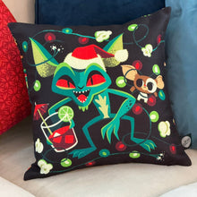 Load image into Gallery viewer, Jeff Granito&#39;s &#39;Wreck the Halls&#39; Pillow Cover - Ready to Ship! (FREE SHIPPING in U.S.)
