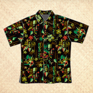 PRE ORDER, 'Dark Expedition Dusk' Classic Aloha Button Up-Shirt - Unisex