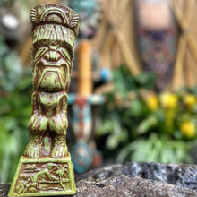 Load image into Gallery viewer, Journey to Hawaii Tiki Mug - Jungle Relic Green Limited Edition of 300, designed by Lost Tiki, Jeff Granito, Thor, and sculpted by Thor - Ready to Ship!
