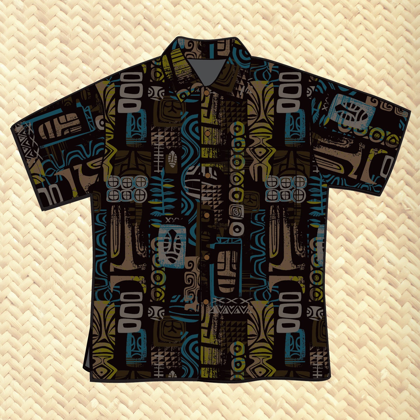 PRE ORDER, 'Oceanika' Classic Aloha Button Up-Shirt - Unisex