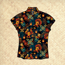 Load image into Gallery viewer, PRE ORDER, &#39;Mario&#39;s Rum Barrel Bar&#39; Classic Aloha Button Up-Shirt - Womens
