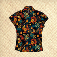 PRE ORDER, 'Mario's Rum Barrel Bar' Classic Aloha Button Up-Shirt - Womens