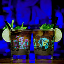 Load image into Gallery viewer, Jeff Granito's 'Calling All Spirits' Mai Tai Cocktail Glass (1) - Ready to Ship!
