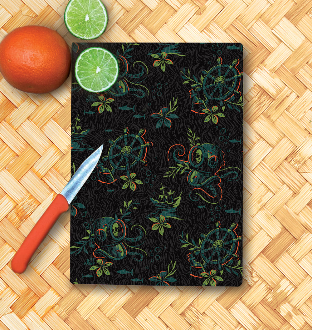 Jeff Granito's 'Deep Dive' Glass Cutting Board - Rolling Pre-Order / Ready to Ship!