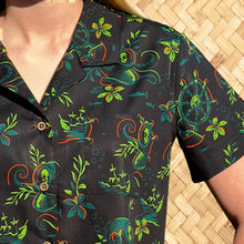 Load image into Gallery viewer, LAST CHANCE, &#39;Deep Dive&#39; Womens Button-Up Shirt
