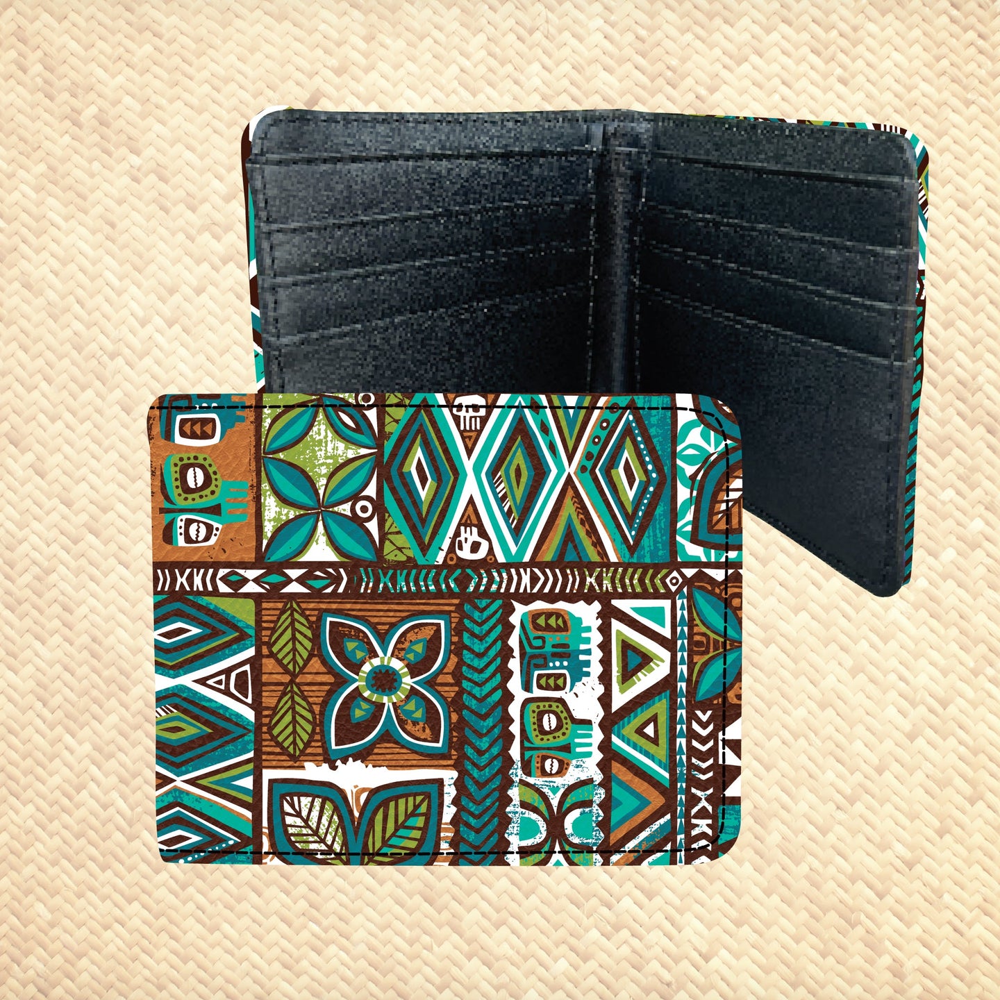 Jeff Granito's 'Distant Drums White' Billfold Wallet - Rolling Pre-Order / Ready to Ship!