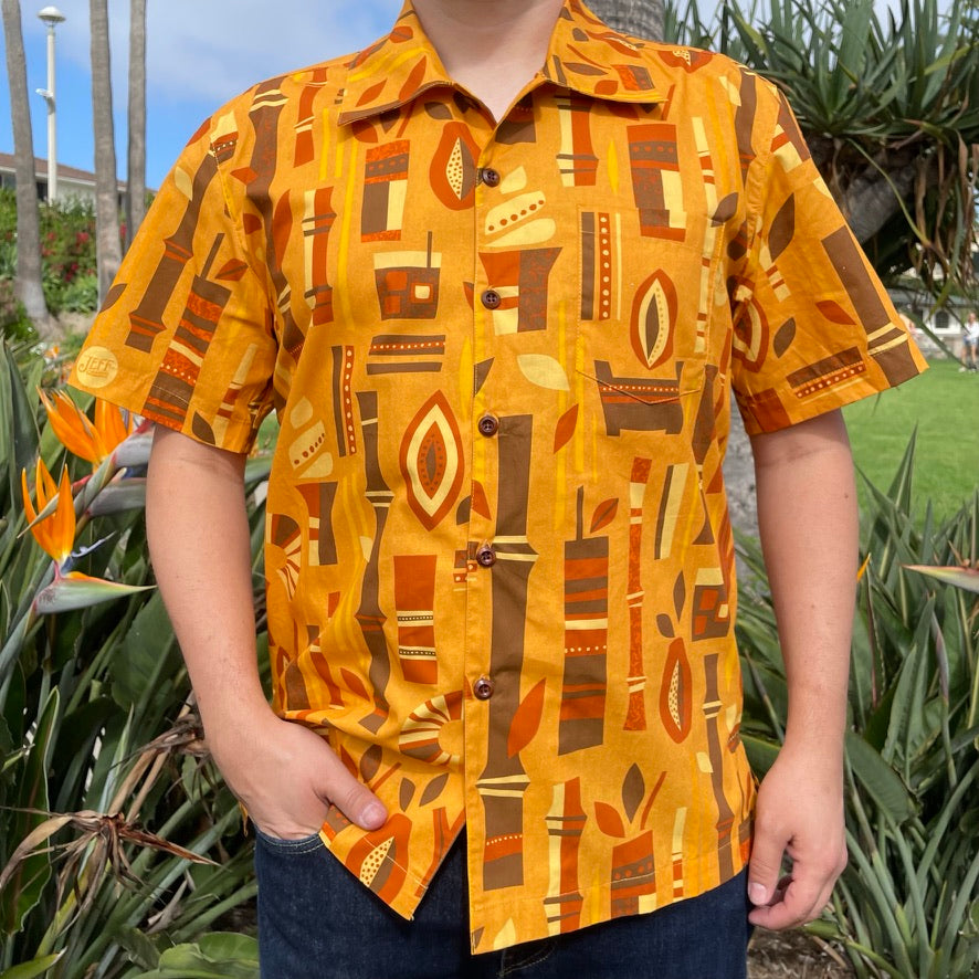 Jeff Granito's 'Rum Trader' - Classic Aloha Button-Up Shirt