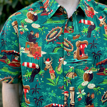 Load image into Gallery viewer, Jeff Granito's 'Backside of Christmas' Modern Fit Button-Up Shirt - Unisex - Ready to Ship (FREE SHIPPING in U.S.)
