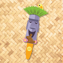 Load image into Gallery viewer, Jeff Granito's 'Easter Island Moais' Metal Yard Stake Set of TWO (2) - Pre-Order!
