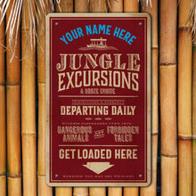Load image into Gallery viewer, Jeff Granito's 'Fine Print' Red Personalized Metal Bar Sign - Limited Time Pre-Order
