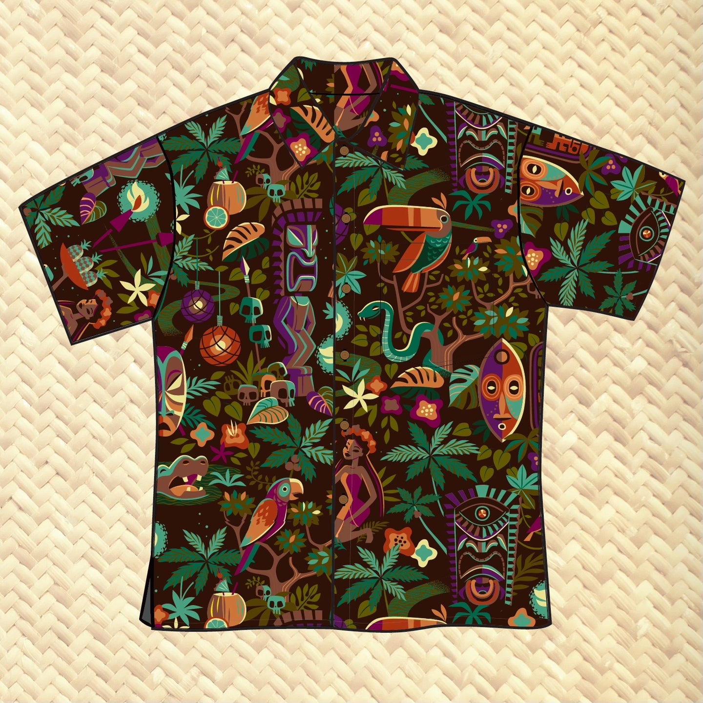 PRE ORDER, Forbidden Jungle Unisex Aloha Shirt
