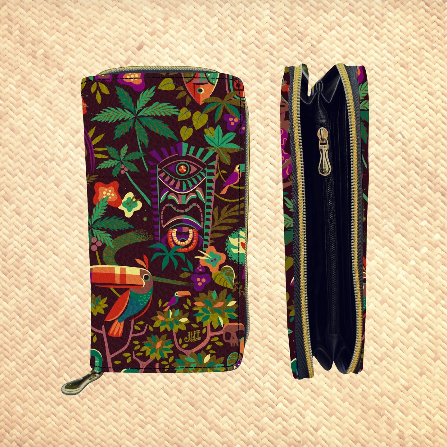 Jeff Granito's 'Forbidden Jungle' Zippered Wallet - Rolling Pre-Order / Ready to Ship!