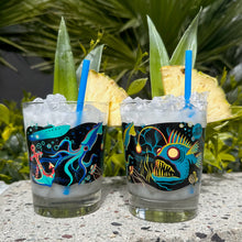 Load image into Gallery viewer, Jeff Granito&#39;s &#39;Dwellers of the Deep&#39; Mai Tai Cocktail Glass - Pre-Order!
